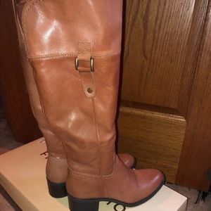 Franco sarto boots whiskey brown size 6